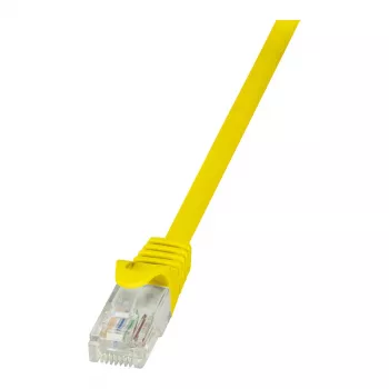 LogiLink CP2017U Cat.6 U/UTP patch kábel, 0,25 m, žltý, Snagless RJ45