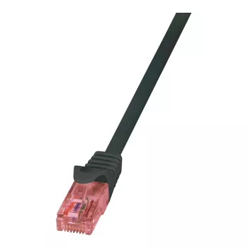 LogiLink CQ2013U CAT 6 U/UTP Patch kábel, 0,25 m, čierny, LSZH, Snagless