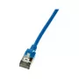 LogiLink CQ9066S Slim Cat6a U/FTP (STP) sieťový kábel 3m modrý