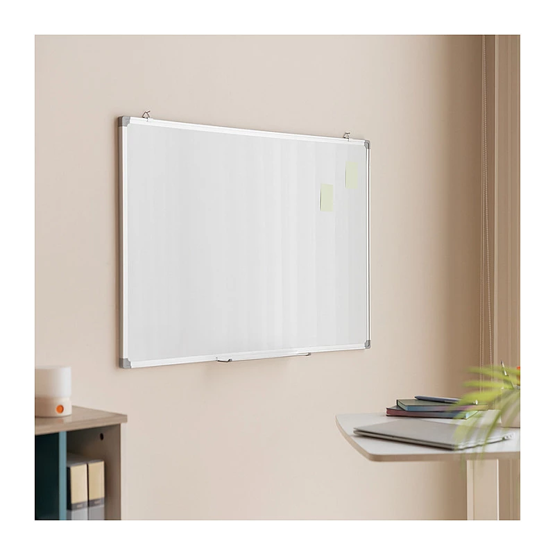 LOGILINK Dry Erase Biela tabuľa na stenu 120x90 cm Magnetická oceľová tabuľa s hliníkovým rámom