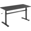LogiLink EO0027 výškovo nastaviteľný stôl s doskou, 140 × 60 cm, čierny