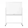 LogiLink EO0064 Mobilná obojstranná biela tabuľa, magnetická oceľ, hliníkový rám, 120x80 cm, biela/strieborná