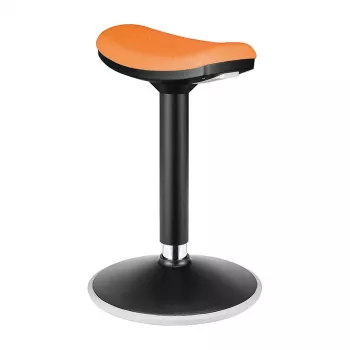 LOGILINK EO0071 ergonomická výškovo nastaviteľná hojdacia stolička, oranžová – nosnosť 120 kg, plynová pružina
