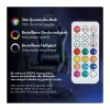 LogiLink EO0076 herná stolička s RGB osvetlením, bedrová opierka, čierna/modrá