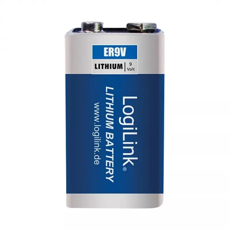 LOGILINK ER9VLIB 9V lítiová batéria (balenie 1 ks, blister) – 1200 mAh, nenabíjateľná, PP3
