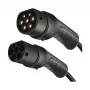 LogiLink EVC0128 Type 2 špirálový kábel pre nabíjanie elektromobilu, 11kW, 3-fázový, 20A, 5m, čierny s úložnou taškou