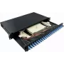 LogiLink F24LC2B 24-portový LC Duplex LWL patch panel 1U 19 palcová rackmontáž čierny