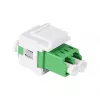 LogiLink FA03LC5 LC duplex sklolaminátový adaptér, bez príruby, zelený – 12 kusov