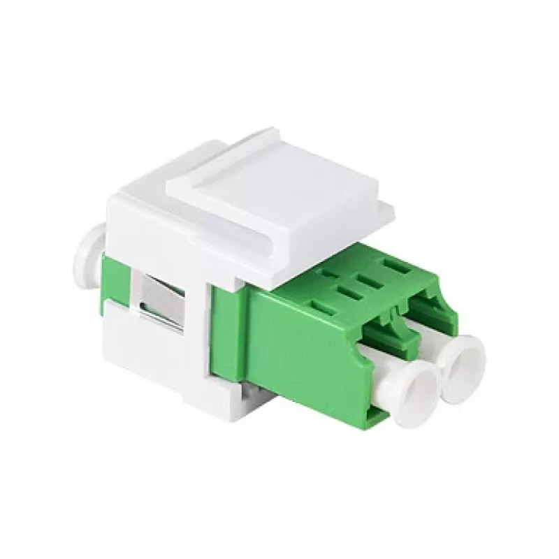LogiLink FA03LC5 LC duplex sklolaminátový adaptér, bez príruby, zelený – 12 kusov
