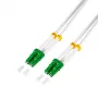 LogiLink FC0LC20 sklenený patch kábel OS2 LC/APC na LC/APC Simplex Singlemode 20 m biely