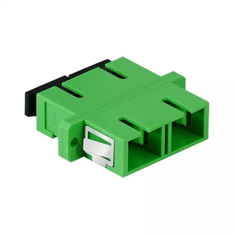 LogiLink optický adaptér SC Duplex, 12 ks, s prírubou, zelený