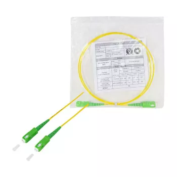 LogiLink optický patch kábel – simplex, OS2 SM G.657.A2, SC/APC na SC/APC, 1 m, žltý