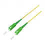 LogiLink optický patch kábel – simplex, OS2 SM G.657.A2, SC/APC na SC/APC, 1 m, žltý