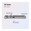 LogiLink ID0212 bezdrôtová numerická klávesnica, 28 klávesov, Bluetooth 5.0, Space Grey