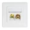 LogiLink keystone modul so zásuvkou a maticou, čierny