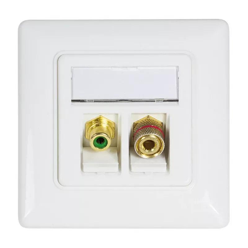 LogiLink keystone modul so zásuvkou a maticou, čierny