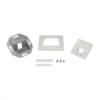 LogiLink Keystone kryt 45° pre 1 modul, čistá biely