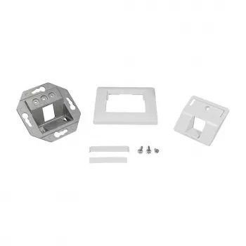 LogiLink Keystone kryt 45° pre 1 modul, signálna biely