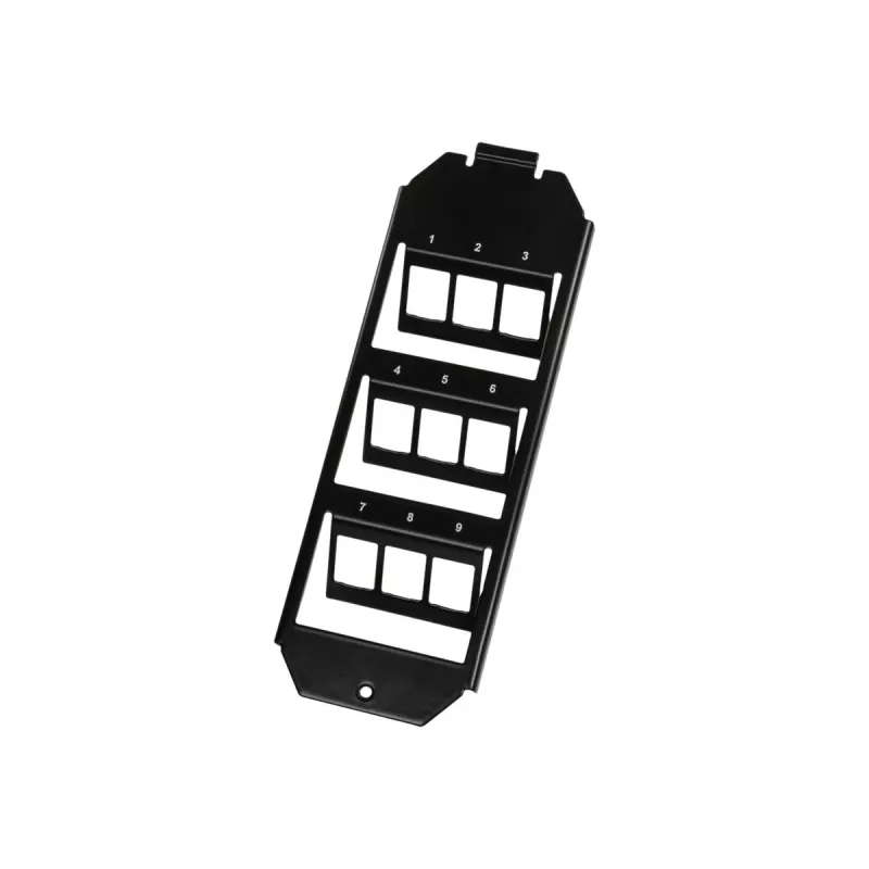 Logilink Keystone podlahová vložka pre 3 x 3 Keystone moduly, čierna