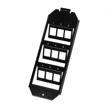 Logilink Keystone podlahová vložka pre 3 x 3 Keystone moduly, čierna