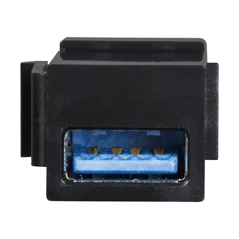 LogiLink Keystone USB 3.0 Type-A spojka, konektor samica na samicu, čierna