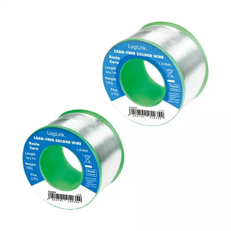 LOGILINK bezolovnatý spájkovací drôt 1mm 100g Sn99.3Cu0.7 No-Clean tavidlo