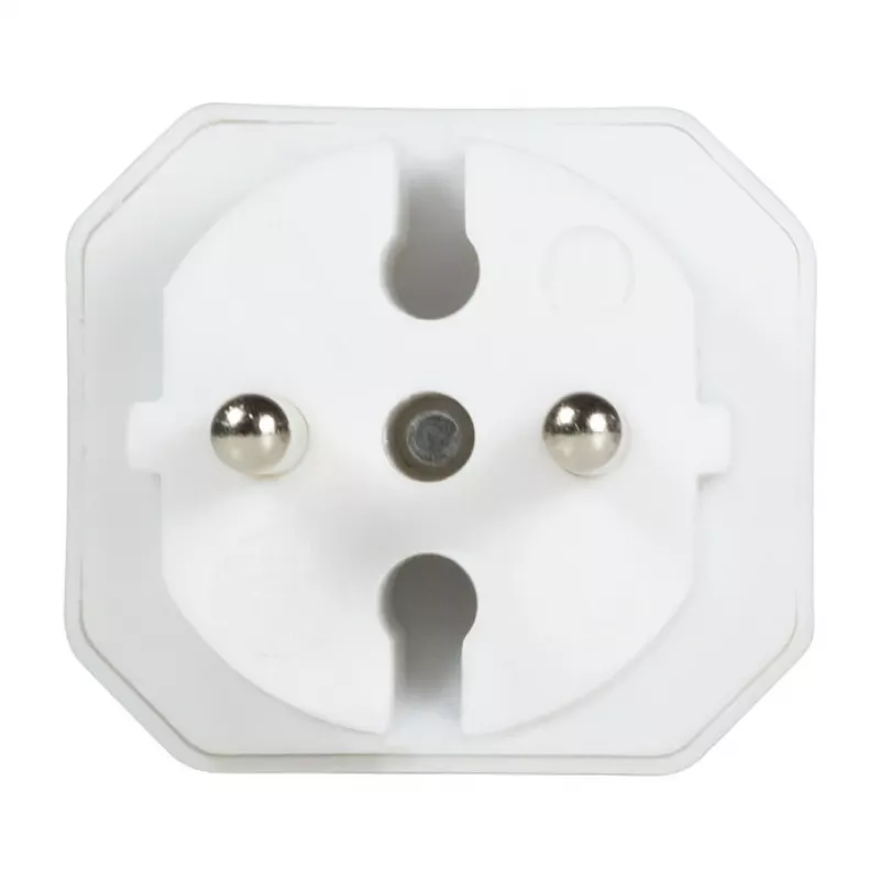 LogiLink LPS218 Euro adaptér zásuvky s 2 zásuvkami, biely