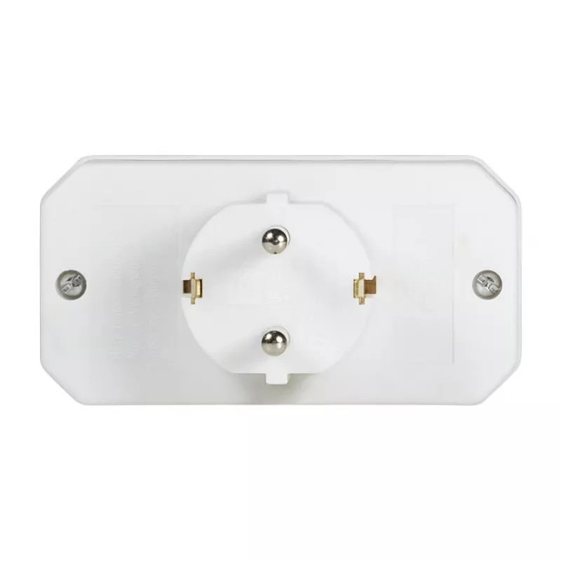LogiLink LPS221 Schuko na 2x Euro + 1x Schuko zásuvkový adaptér, biely, 16 A, 250 V, 3680 W, detská poistka