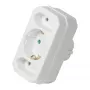 LogiLink LPS221 Schuko na 2x Euro + 1x Schuko zásuvkový adaptér, biely, 16 A, 250 V, 3680 W, detská poistka