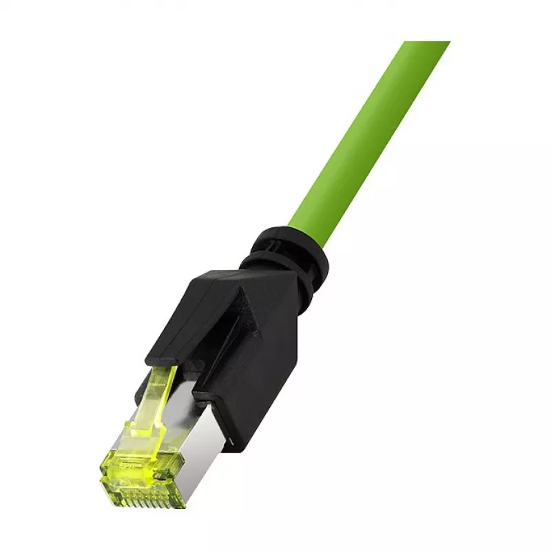 LOGILINK M12 CAT6A priemyselný patch kábel, PUR, M12 X-kódovaný na RJ45, 0,5 m