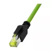 LogiLink M12 CAT6A priemyselný patch kábel, PUR, M12 X-kódovaný na RJ45, 1,5 m