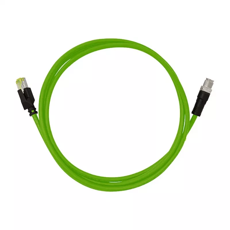 LOGILINK M12 CAT6A priemyselný patch kábel, PUR, M12 X-coded na RJ45, 7.50 m