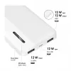 Logilink mobilná power banka, LiPo, 10000 mAh, USB-C in/out, biela