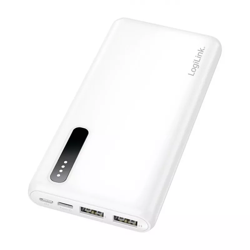 Logilink mobilná power banka, LiPo, 8000 mAh, biela