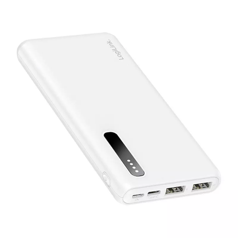 Logilink mobilná power banka, LiPo, 8000 mAh, biela
