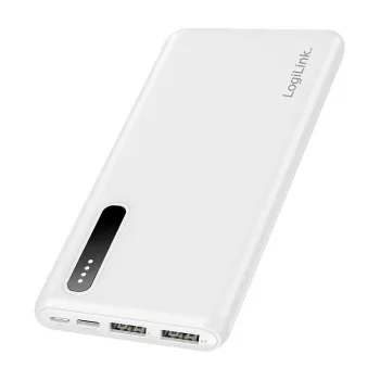 Logilink mobilná power banka, LiPo, 8000 mAh, biela