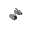 LogiLink MP0034 modulárna ochranná priechodka proti zlomeniu pre Cat.6 RJ45 modulárny konektor, 8,0mm, sivá, balenie 10 ks