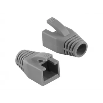 LogiLink MP0035 RJ45 priechodky proti ťahu, sivé, balenie 50 ks