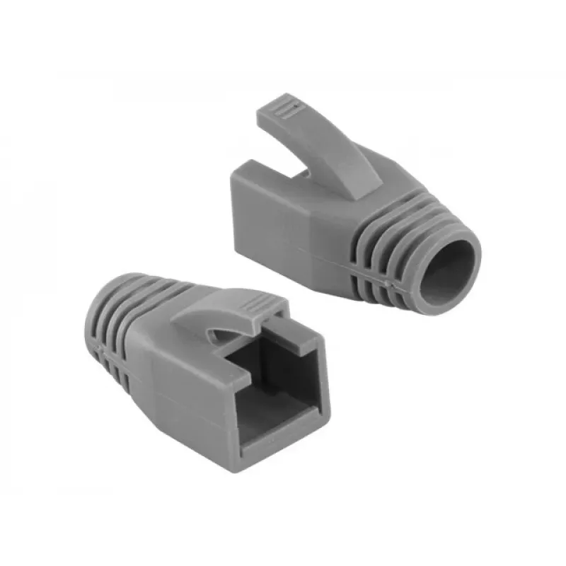 LogiLink MP0035 RJ45 priechodky proti ťahu, sivé, balenie 50 ks