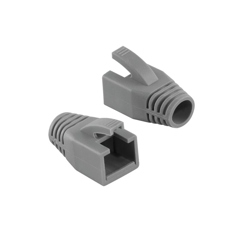 LogiLink MP0035 RJ45 priechodky proti ťahu, sivé, balenie 50 ks