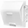 LogiLink NF0011 podomietková nástenná zásuvka pre 1 Keystone modul, 45 x 45 mm, francúzsky systém, biela
