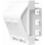 LogiLink NF0012 podomietková nástenná doska pre 2 keystone moduly, 45 x 45 mm, francúzsky systém, čistá biela