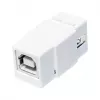 LogiLink NK0017 Keystone modul USB 2.0 Type-A konektor samica na Type-B konektor samica, biely