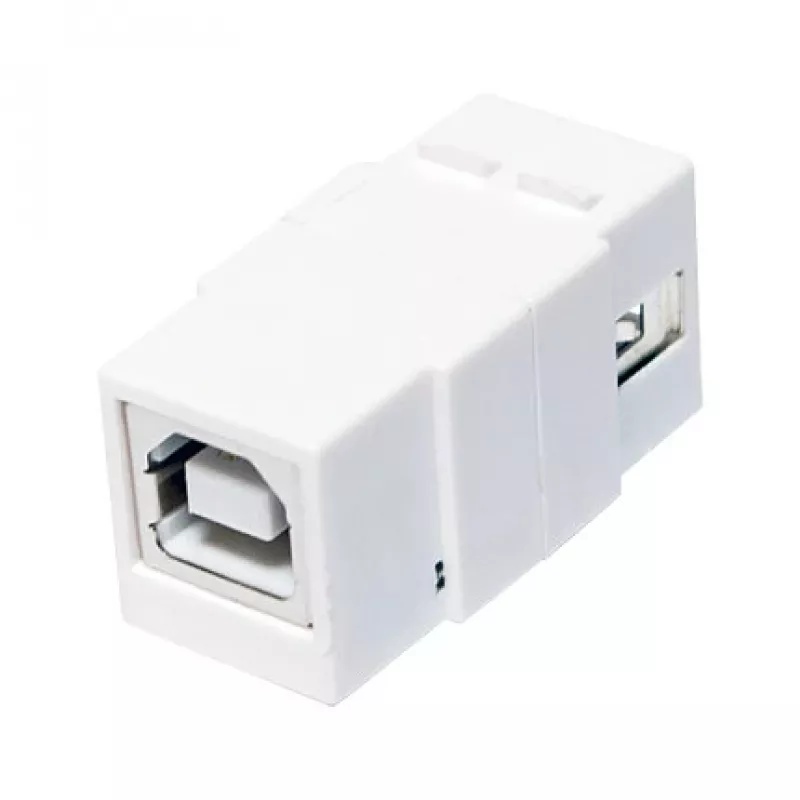 LogiLink NK0017 Keystone modul USB 2.0 Type-A konektor samica na Type-B konektor samica, biely