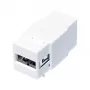 LogiLink NK0017 Keystone modul USB 2.0 Type-A konektor samica na Type-B konektor samica, biely