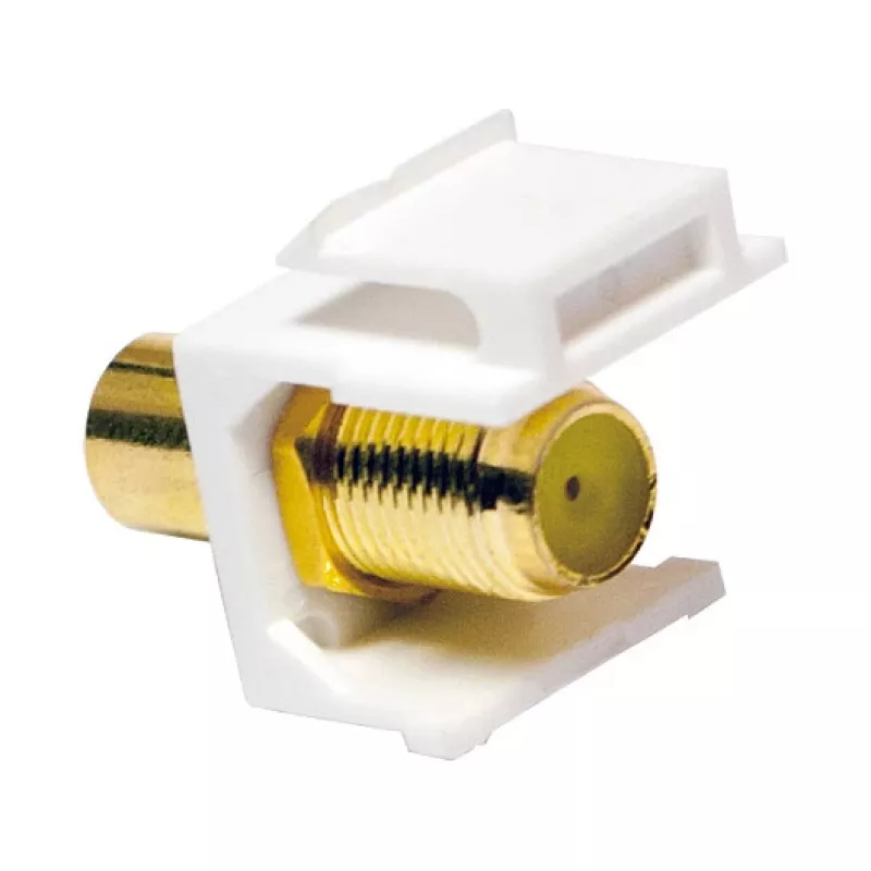 LogiLink NK0026 Keystone RCA konektor samica na F konektor samica spojovací modul, žltý