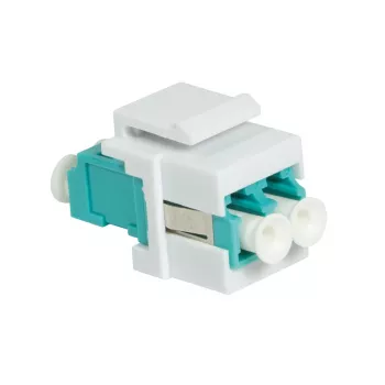 LogiLink NK0031 Keystone LC-Duplex multimode OM3/OM4 optický spojka, aqua