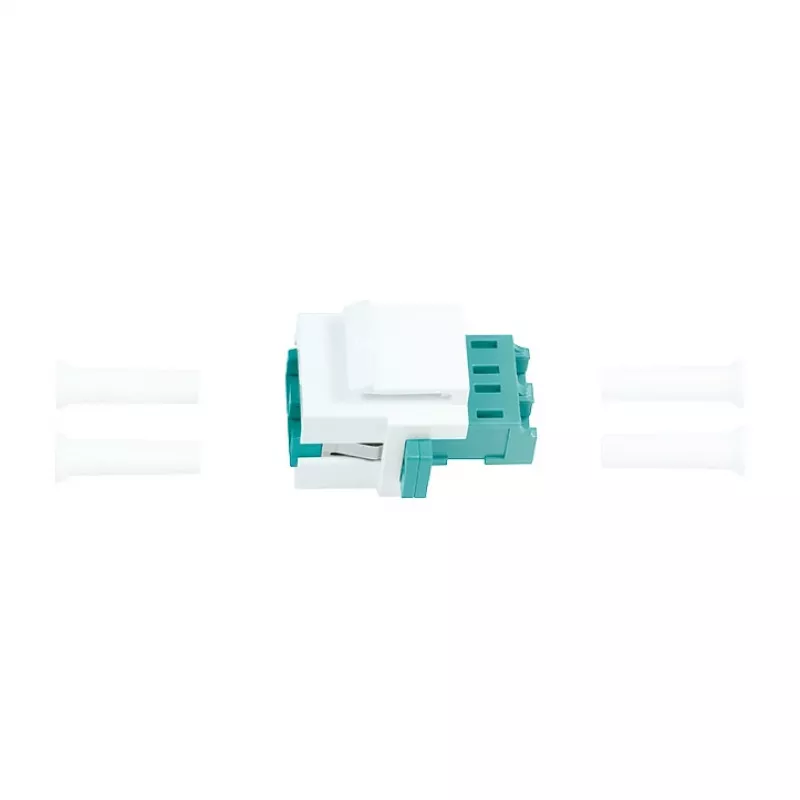 LogiLink NK0031 Keystone LC-Duplex multimode OM3/OM4 optický spojka, aqua