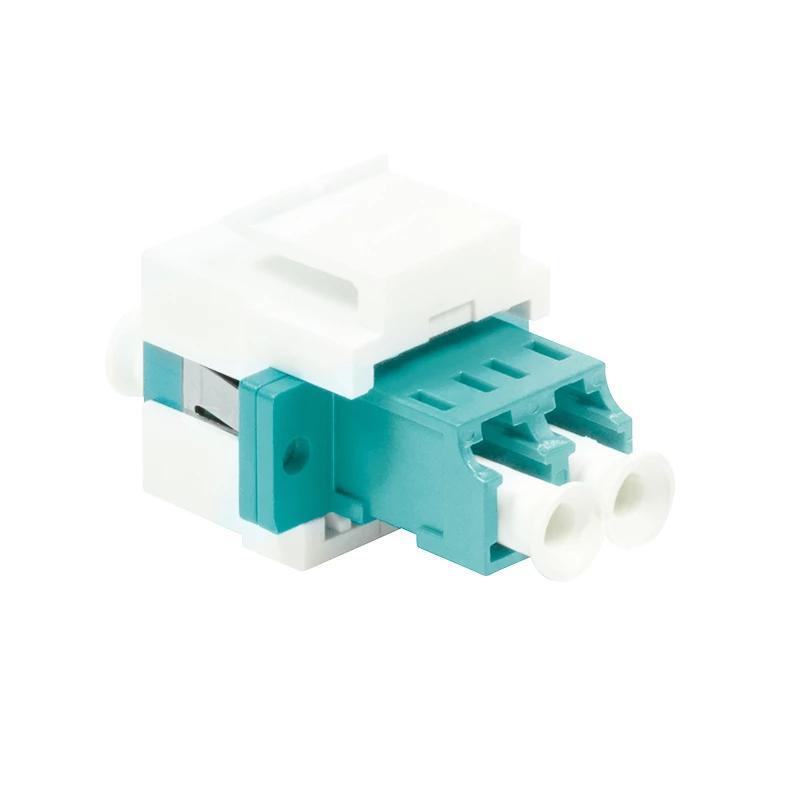 LogiLink NK0031 Keystone LC-Duplex multimode OM3/OM4 optický spojka, aqua