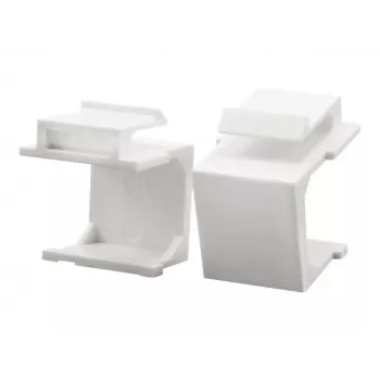 LogiLink NK0090 keystone slepá záslepka, biela, 10 ks